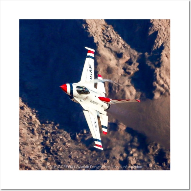 Thunderbird F-16 9G Turn Wall Art by acefox1